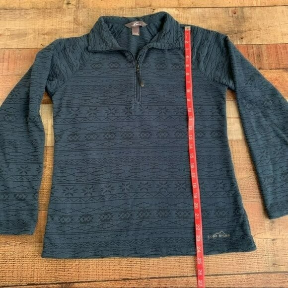 Eddie Bauer women’s quarter zip textured fleece pullover jacket - S - Picture 3 of 8